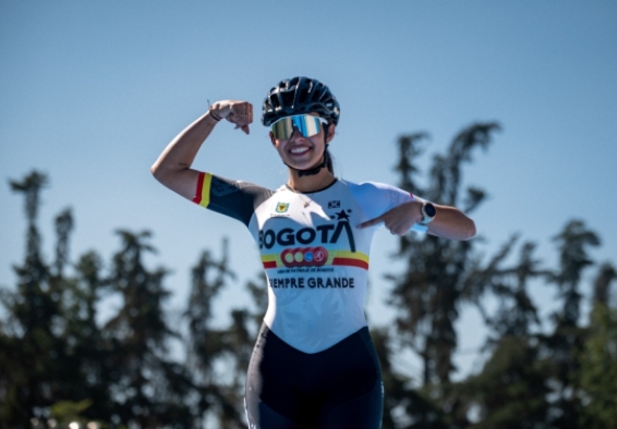 La mejor patinadora del mundo, Gabriela Isabel Rueda Rueda, del Equipo Bogotá, será la abanderada de Colombia en los Juegos Suramericanos, y va por tres medallas de oro. Foto IDRD.