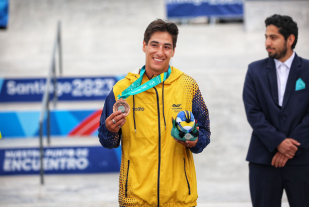 Jhancarlos González, primera medalla del Equipo Bogotá en los Panamericanos. Foto cortesía COC: