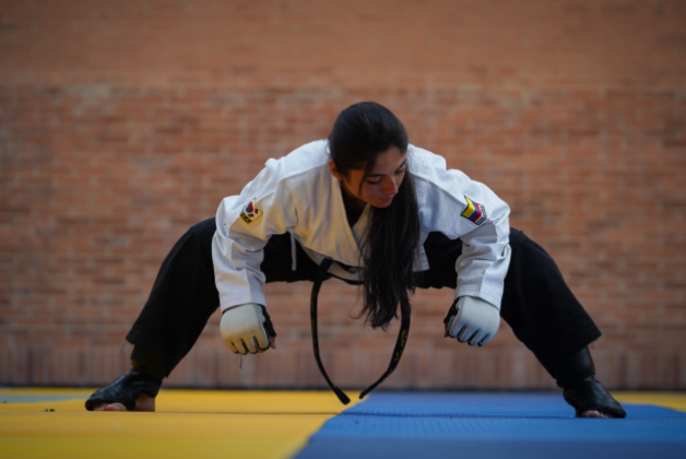 Angie Milena Guerrero, de hapkido, quiere el primer oro para Bogotá en Armenia. Foto IDRD.