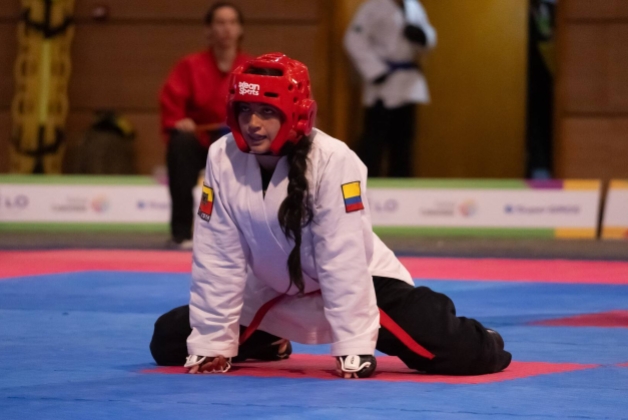 Angie Milena Guerrero, de hapkido, primera medalla de Bogotá en los Juegos Nacionales. Foto IDRD.