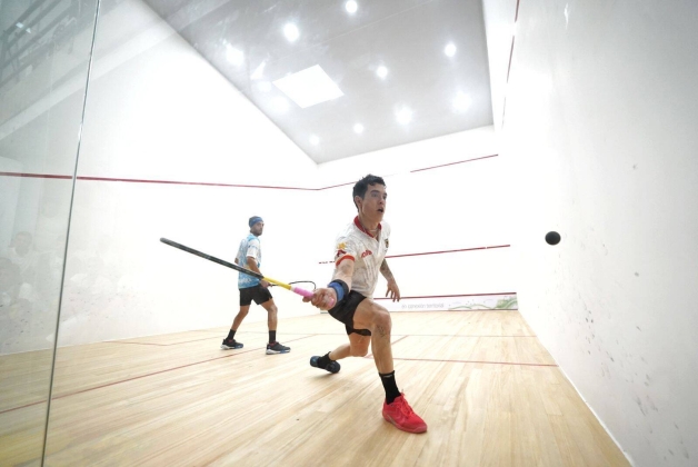 Miguel Ángel Rodríguez, ganador de medalla de oro en Squash. Foto: IDRD