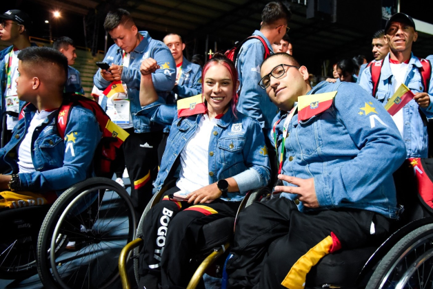 Mística y sentido de pertenencia mostró el Equipo Bogotá durante la inauguración de Juegos Paranacionales en Armenia.