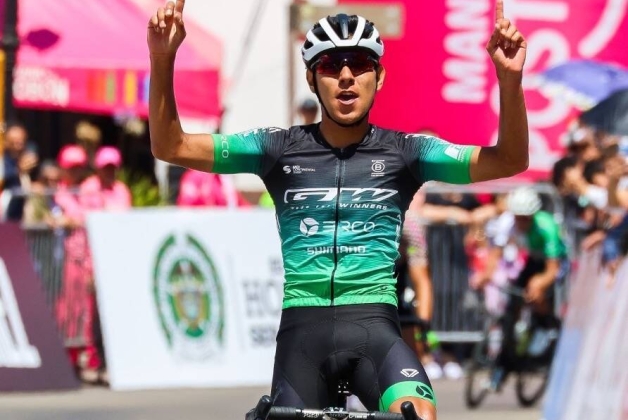 Brandon Rojas, campeón nacional sub-23 de ruta. Foto cortesía Fedeciclismo.