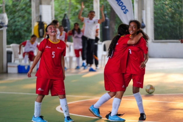 Equipo Fútbol sala femenino de Bogotá. Foto IDRD / Alejo Rivera, enviado especial.