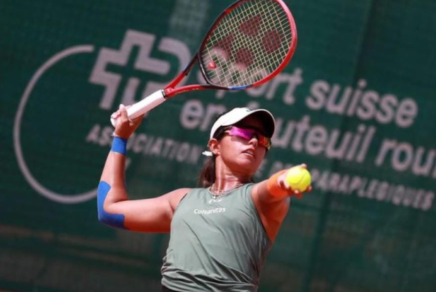 María Angélica Bernal, de tenis en silla de ruedas, sueña con una gran actuación en París 2024.