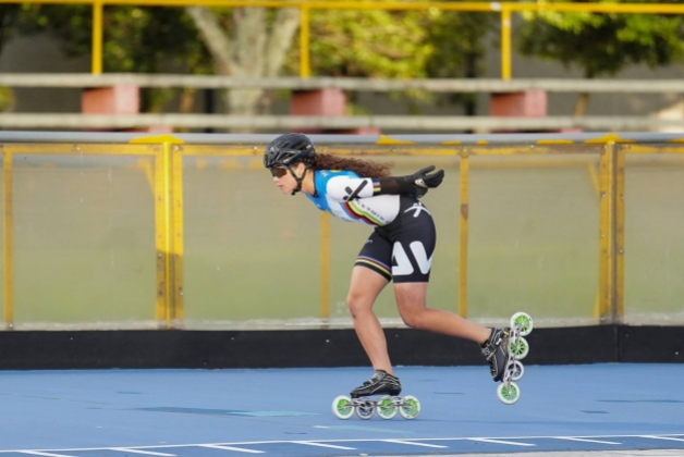 María José Fritz, patinadora del Equipo Bogotá