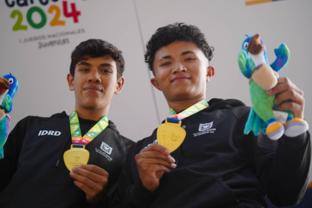John Reyes (deportista) y Yesid Barrera (piloto) Oro en la CRI clase B tándem
