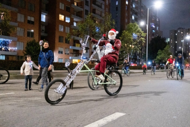 Ciclovía nocturna- 12 de diciembre de 2024