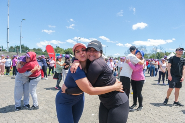 Mujeres en evento de actividad física