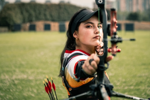 Concentración plena apuntando al podio. Isabella Forero Martínez, primera medalla del Equipo Bogotá en los Juegos Centroamericanos y del Caribe 2026. Foto archivo IDRD.