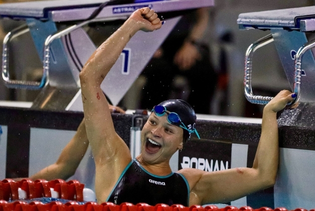 Sirena Rowe cerró la natación de carreras con medalla de plata en los 50 metros libre. Foto cortesía COC/FECNA.