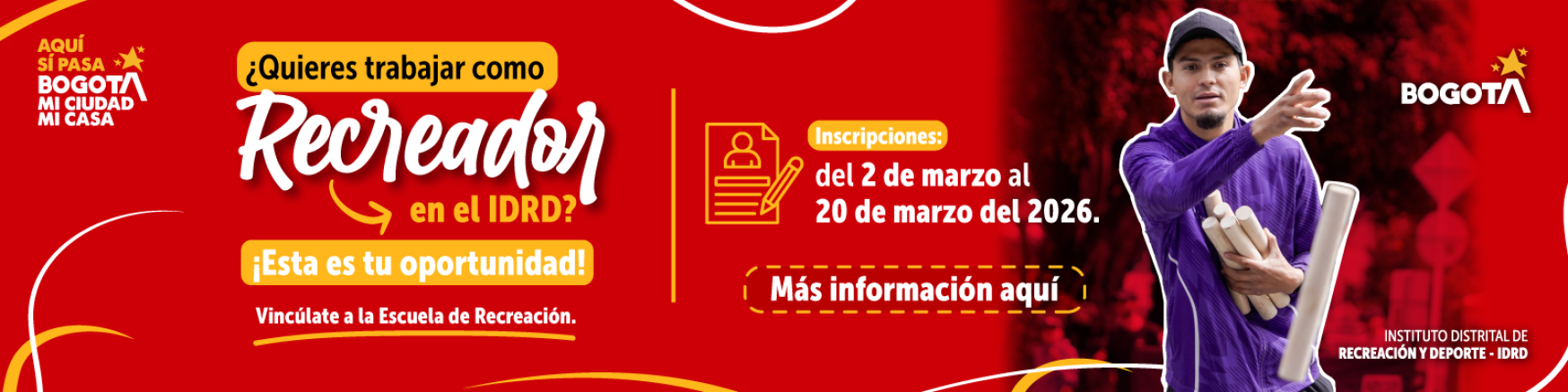 Convocatoria Recreadores Bogotá Feliz