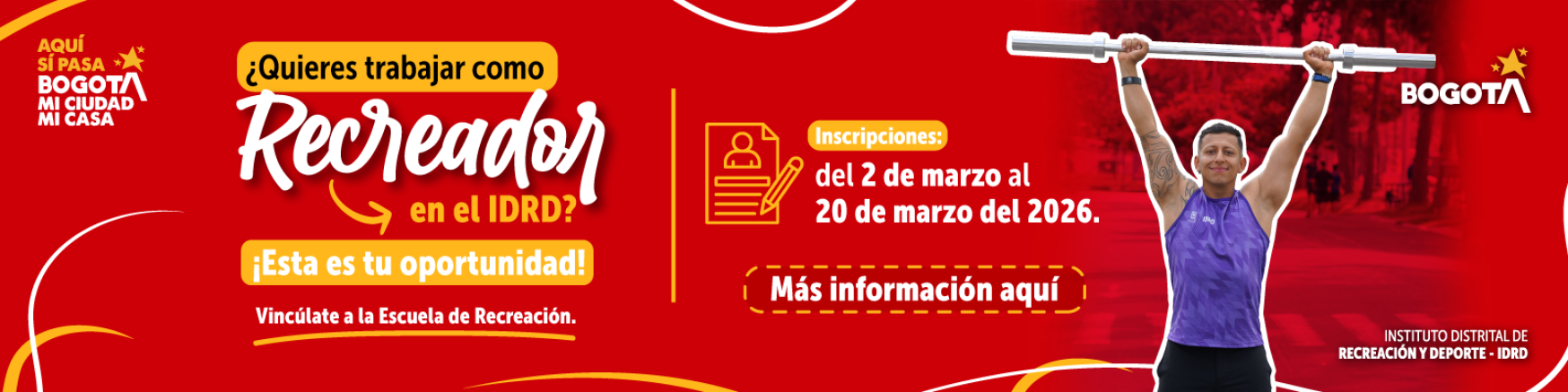 Convocatoria Recreadores Bogotá Feliz