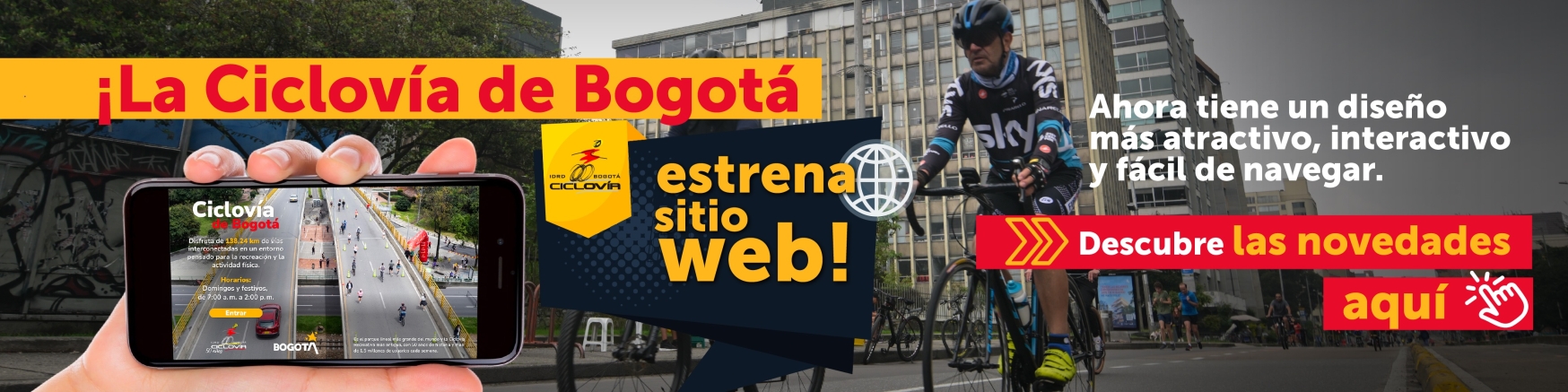 Sitio web Ciclovía