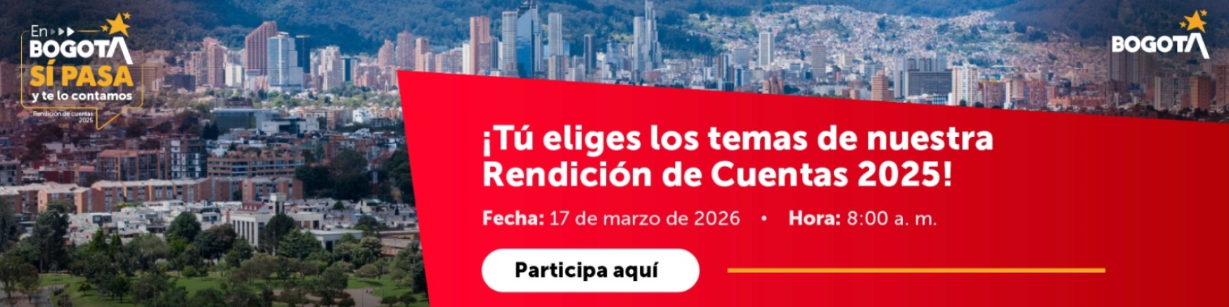 Rendición de Cuentas Distrital Vigencia 2025 - 17 de marzo de 2026