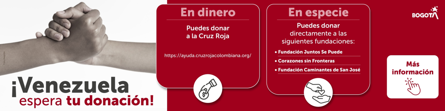 Bogotá apoya donaciones hacia Venezuela