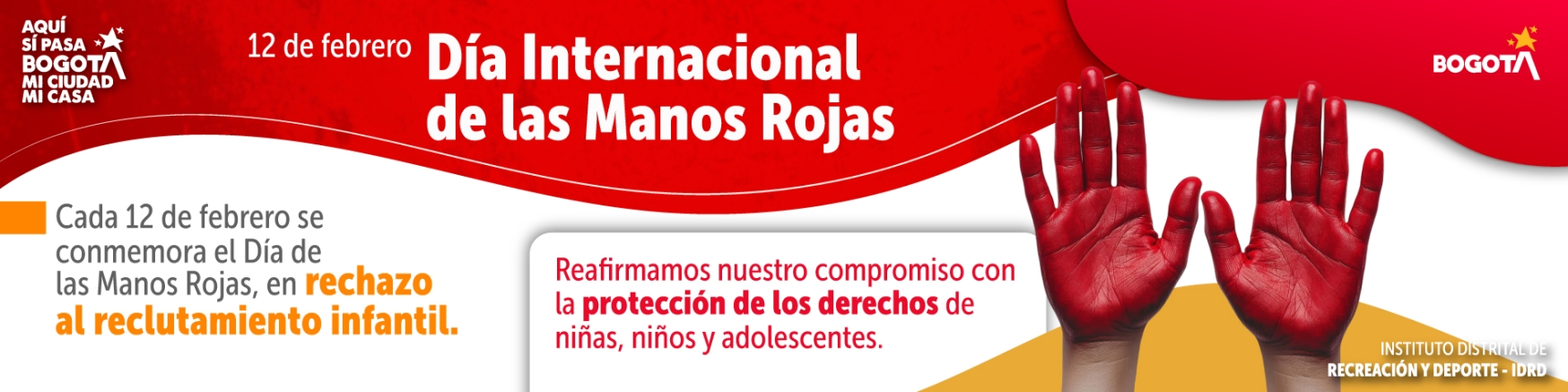 Día Internacional de las Manos Rojas 12 de febrero