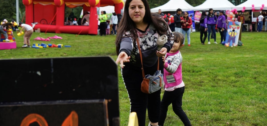 Actividad recreativa en parque