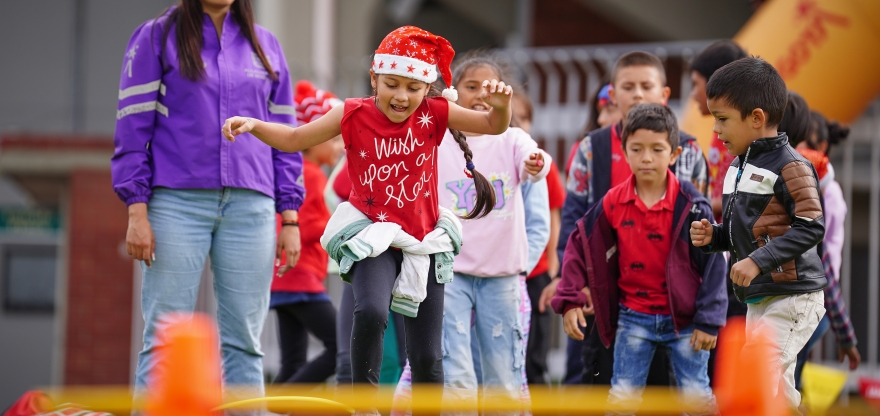 Niños en actividad recreativa
