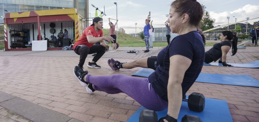 cross hitt en parque