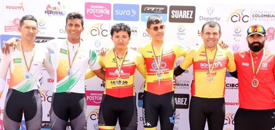 El Equipo Bogotá domina la Copa Nacional de Paracycling