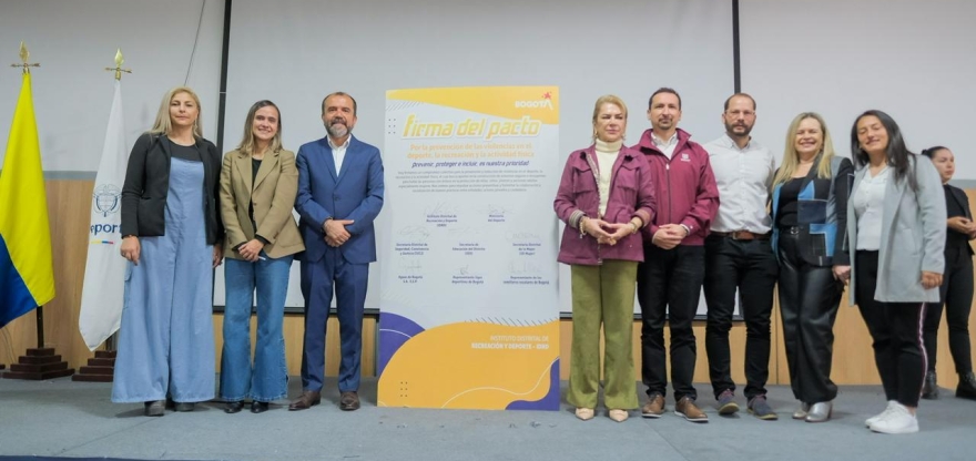 Bogotá firma el Pacto por la Prevención de las Violencias en el Deporte, la Recreación y la Actividad Física