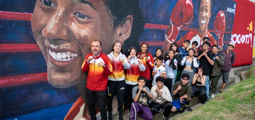 Bogotá rindió homenaje a Valeria Arboleda con un mural en el Parque Polideportivo Las Cruces