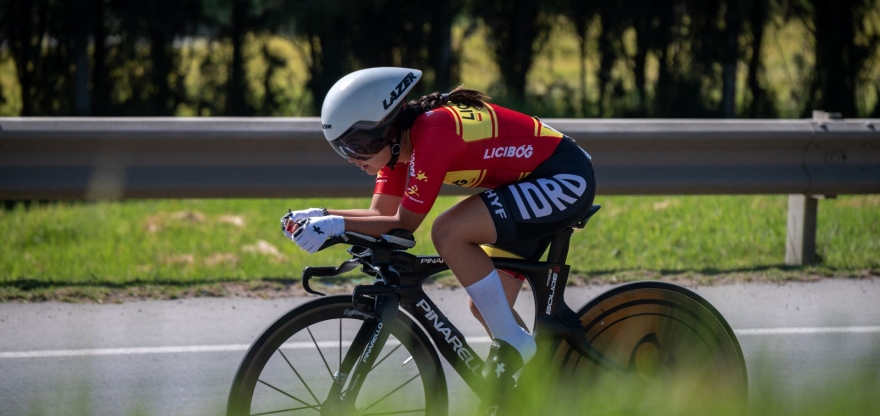 Ciclista del Equipo Bogotá