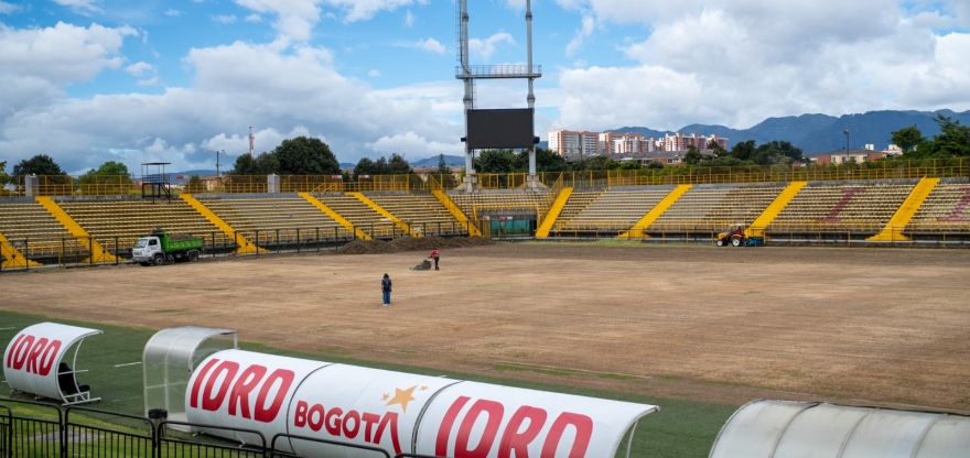 IDRD adelanta mantenimiento especializado de la grama del estadio Metropolitano de Techo
