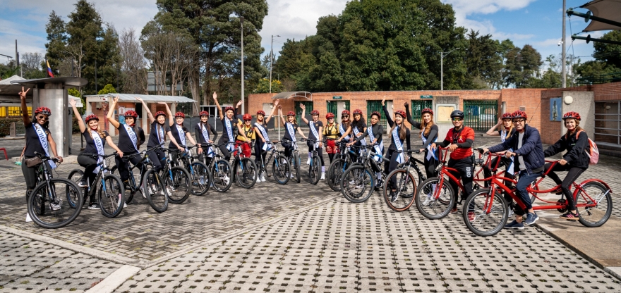 IDRD y Miss Mundo Colombia pedalearon por el bienestar y el liderazgo de las mujeres