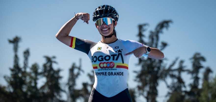 La mejor patinadora del mundo, Gabriela Isabel Rueda Rueda, del Equipo Bogotá, será la abanderada de Colombia en los Juegos Suramericanos, y va por tres medallas de oro. Foto IDRD.