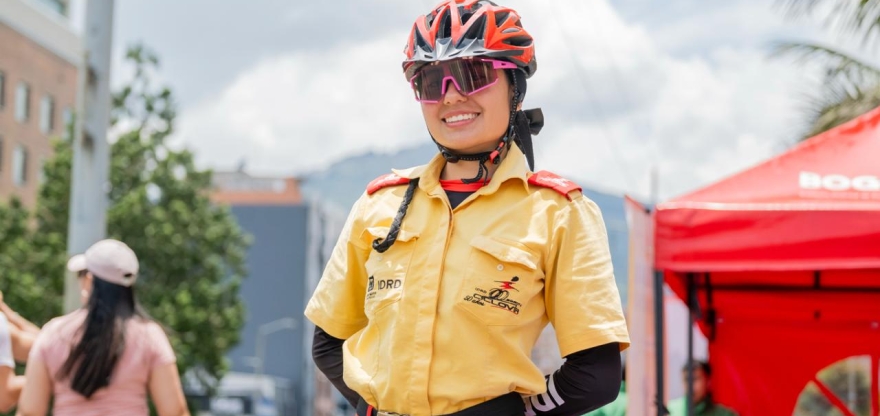Guardiana de Ciclovía en la Ciclovía