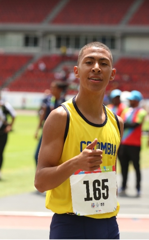 El atleta Sergio Rojas Escuero fue el mejor deportista del Equipo Bogotá en los IV Juegos Suramericanos de la Juventud Panamá 2026, sumando tres medallas (dos de oro y una de bronce). Foto cortesía COC. 