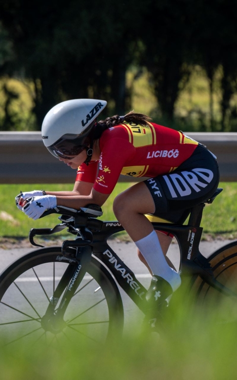 Ciclista del Equipo Bogotá