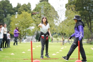 Actividad recreativa en parque