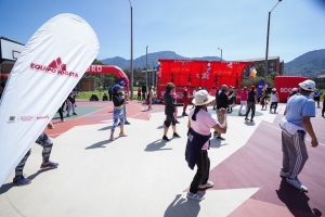 Sesión de actividad física en parque