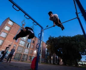 Gimnasio en parque