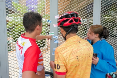 Ciclópolis 9 de agosto en el parque Fontanar del Río