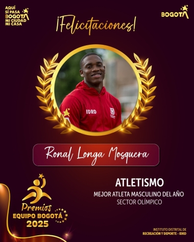Mejor Atleta Masculino del año del Equipo Bogotá, Sector Olímpico