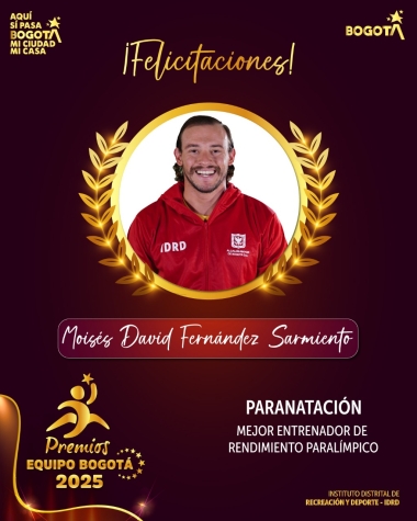 Mejor Entrenador de Rendimiento Paralímpico del Equipo Bogotá