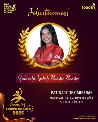 Mejor Atleta Femenina del año del Equipo Bogotá, Sector Olímpico 