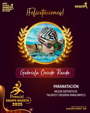 Mejor Deportista del Equipo Bogotá, Talento y Reserva Paralímpico