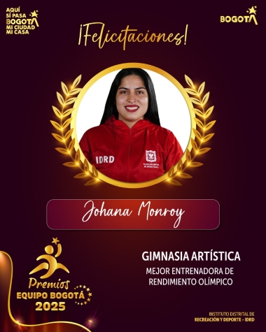 Mejor Entrenadora de Rendimiento Olímpico del Equipo Bogotá
