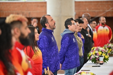 Homenaje a los deportistas del Equipo Bogotá