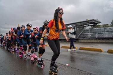 Récord en Patines: Tren Humano