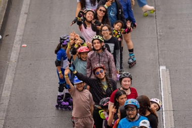 Récord en Patines: Tren Humano