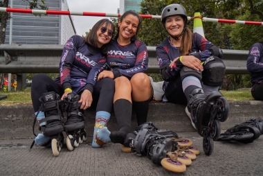 Récord en Patines: Tren Humano