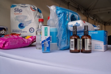 Donaciones durante el evento Récord en Patines: Tren Humano