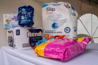 Donaciones durante el evento Récord en Patines: Tren Humano