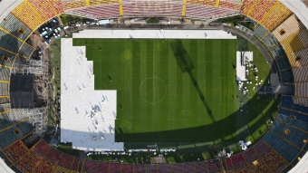 Gramilla del estadio El Campín